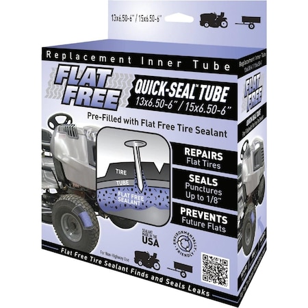 Flat Free Sealant Filled 6 In. Lawn Mower Tire Inner Tube 45013